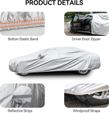 Car Cover Compatible with Dodge Charger 2006-2024/Honda Accord 2001-2024 - Image 5