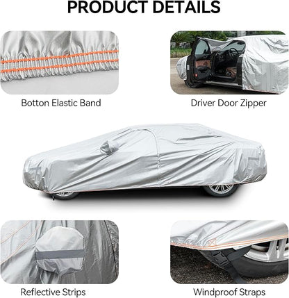 Car Cover Compatible with Dodge Challenger 2008-2024, Waterproof Car Cover - Image 5