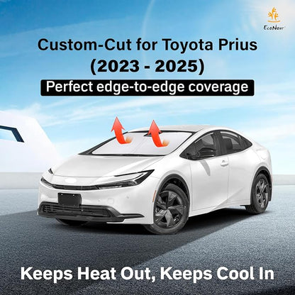 Econour Windshield Sun Shade for Toyota Prius C Accessories 2023-2025 Custom - Image 2