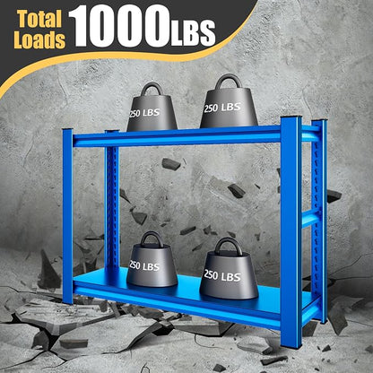 40" W Garage Shelving Heavy Duty，1000LBS Loads Adjustable Garage Storage Shelves - Image 6