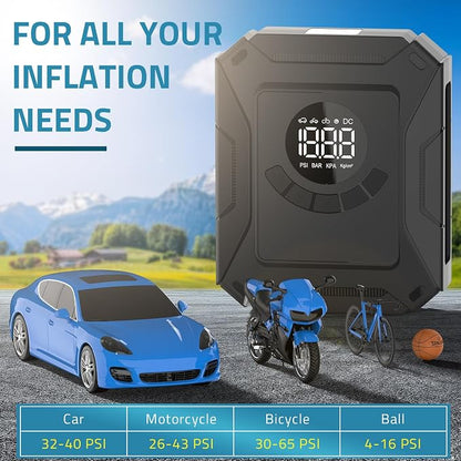 PAULINN Tire Inflator Air Compressor 12V DC Portable Air Pump 150 PSI - Image 7