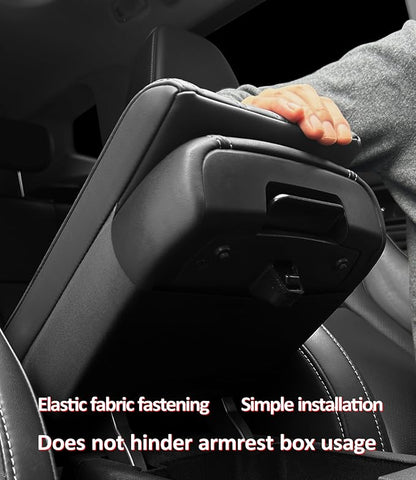 Car Center Console Cover pad PU Leather, Vehicle Arm Rest Cushion Protector - Image 4