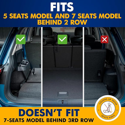 Premium Cargo Liner for Volkswagen Tiguan 5 & 7 Seat Models Trunk Layout Behind - Image 3