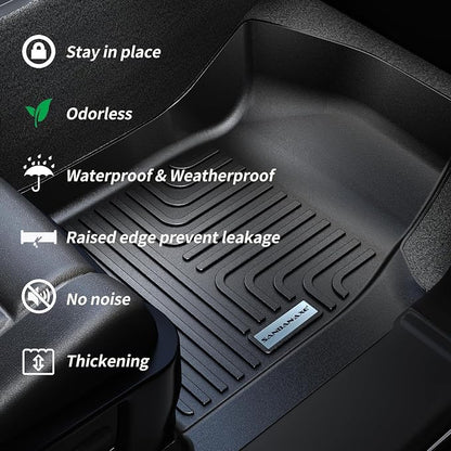 Trunk Mat & Backrest Mat for 2025 Nissan Murano TPE All Weather Protection - Image 5