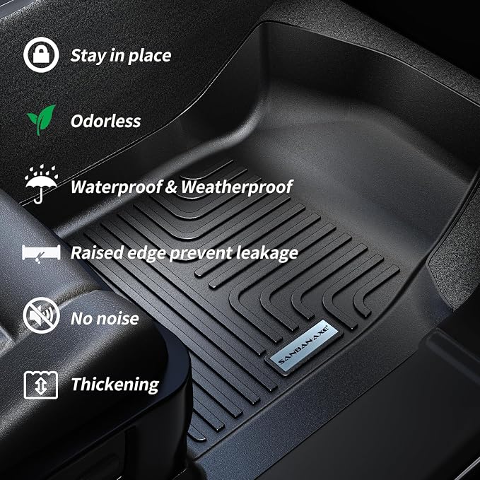 Floor Mats & Trunk mat for 2021-2024 2025 Chevrolet Suburban 8 Seats - Image 5