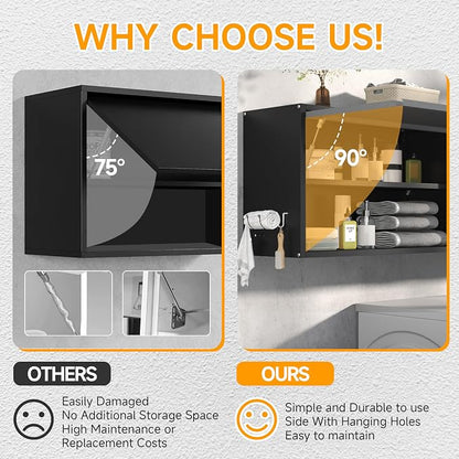 Metal Wall Cabinet with Adjustable Shelves, Doors - Image 7