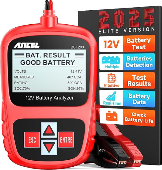 ANCEL BST200 Car Battery Tester 12V Automotive, 100-1100 CCA Battery Load by ANCEL