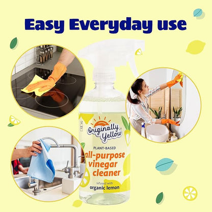 Originally Yellow Lemon Vinegar All Purpose Cleaning Spray | Distilled Cleaning - Image 5