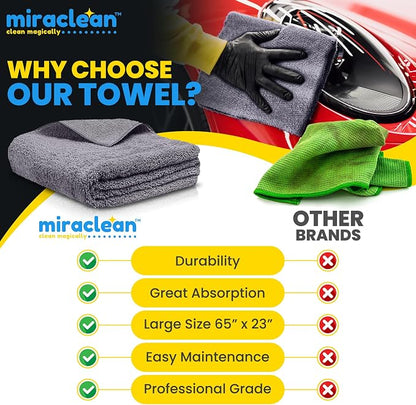 Car Drying Towels Extra Large Super Absorbent 65 x 23 Inch Microfiber Car - Image 7