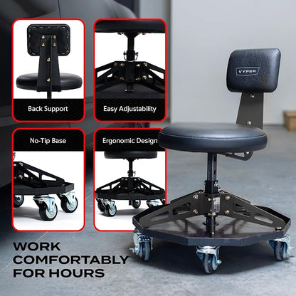 Vyper Robust Steel Sport Shop Chair - Image 4