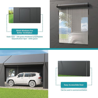 Carport, Heavy Duty Car Port 20x20 FT, Large Car Canopy - Image 4