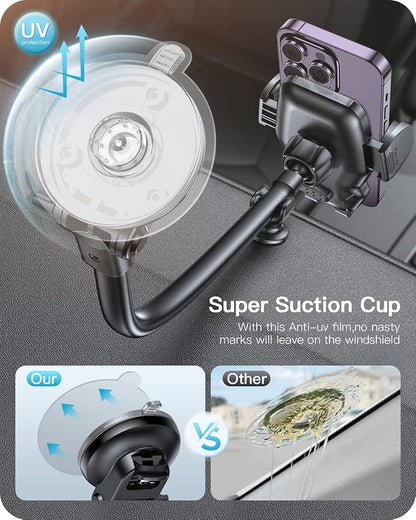 APPS2Car Car Phone Holder Mount Gooseneck Dashboard Windshield Suction Cup - Image 5
