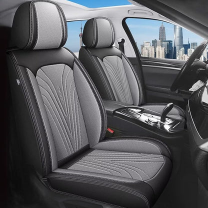 Car Seat Covers Fit for Toyota Camry 2012-2025 Faux Leather Automotive Seat by DISUTOGO