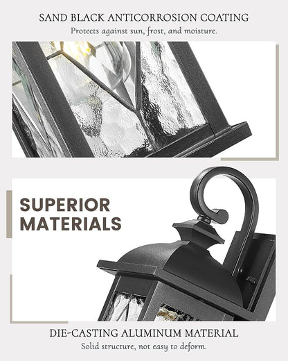 FEMILA Outdoor Wall Light Fixture, 1-Light Exterior Waterproof Wall Sconce - Image 3