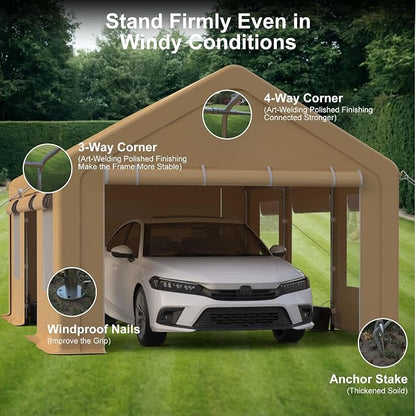 Heavy Duty Carport, Portable Garage - Image 5