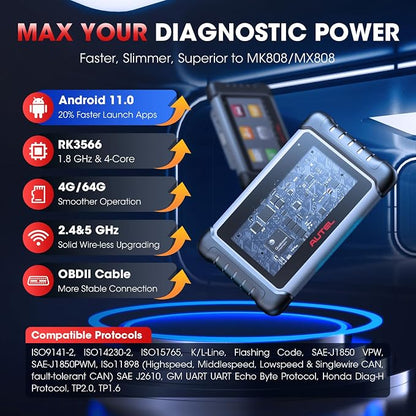 Autel Scanner MaxiCOM MK808S: 2025 Bidirectional Tool as MK808BT Pro MX808S - Image 8