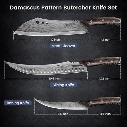 Butcher Knife Set, Breaking & Boning Knife, Japanese Style High Carbon Steel - Image 7