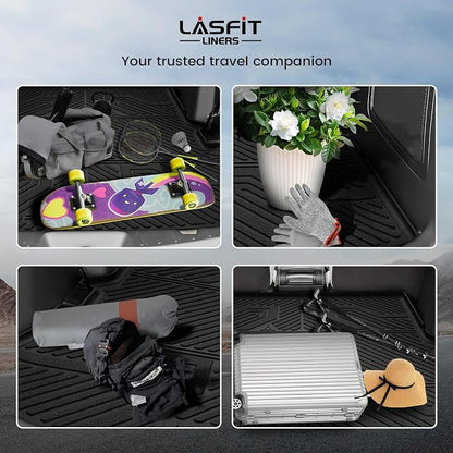 LASFIT Trunk & Backrest Mat for Ford Explorer 2015-2019, Custom Fit All Weather - Image 3