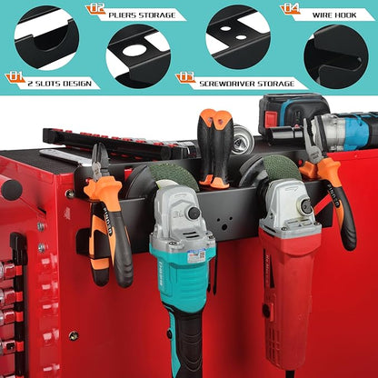 ULIBERMAGNET Angle Grinder Holder, Solid Steel Utility Storage Rack, Heavy Duty - Image 4