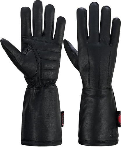 Hugger Women’s Classic Motorcycle Glove Seasonal Wind Stopper Lined Gauntlet by HuggerGloveCompany