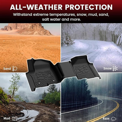 LASFIT Floor Mats 2019-2025 for Chevy Silverado/GMC Sierra 1500, 2020-2025 - Image 7