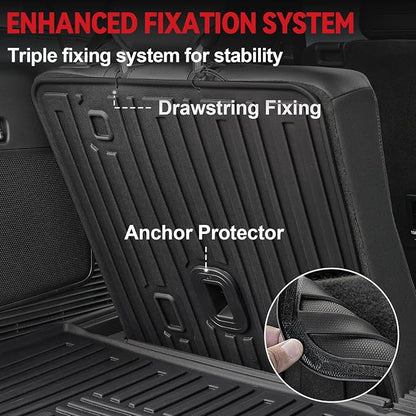 Floor Mats for 2020-2024 2025 Ford Explorer, All Weather TPE Floor Mat Cargo - Image 7