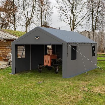 13x25 Carport Canopy, Heavy Duty Car Port, Portable Car Ports Garage - Image 7