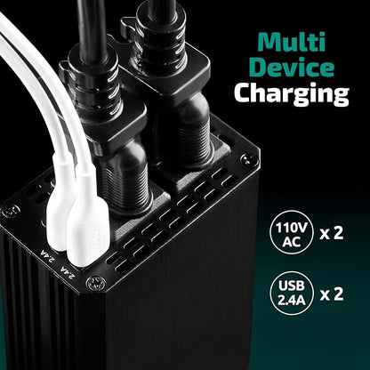 300W Car Power Inverter 12v DC to 110v AC – Car Adapter - Image 3