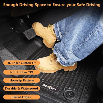 GINOWY- Floor Mats for Kia K5 2021-2024 2025 for Hyundai Sonata 2020-2025 - Image 3