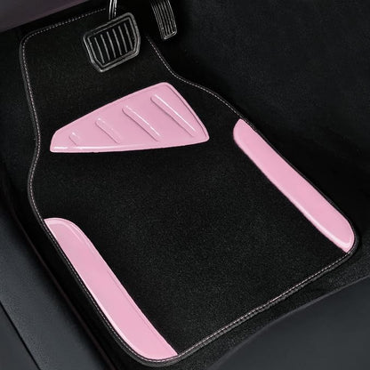 CAR PASS Jelly Waterproof Universal Fit Car Floor Mats, Girly Car Carpet Mats - Image 5