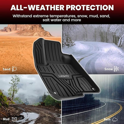 LASFIT Floor Mats & Trunk Mat for Honda CR-V 2017-2022, All Weather Protection - Image 8