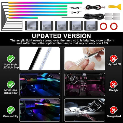 Dream+Color Acrylic Interior Car LED Strip Light - Image 5