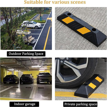 OrangeStar 21" Rubber Parking Curbs, Heavy Duty Garage Floor Wheel Stopper - Image 7