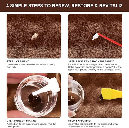 STARTSO WORLD Brown Leather & Vinyl Repair Kit - Image 4