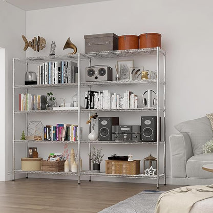 VINGLI 70" W Storage Shelves 1600LBS Heavy Duty Metal Shelving, Upgraded 5 Tier - Image 5
