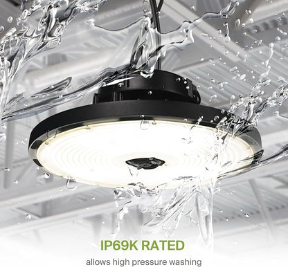 ASD LED High Bay UFO Light Fixture, Commercial Shop Lighting | 3CCT, IP69K - Image 5