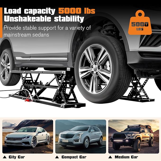 Jocisland Portable Car Lift, Capable of Lifting 5000 LBS Quick Jack - Image 5