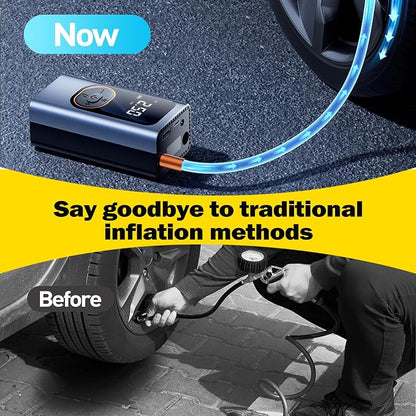 X9 Pro Portable Tire Inflator 1Min2X Faster 150PSI Air Compressor, 25000mAh - Image 2