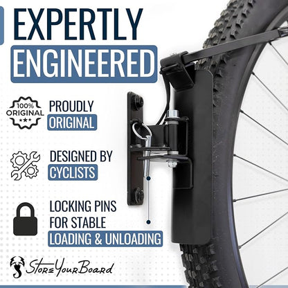 StoreYourBoard Bike Swivel Rack – Wall Mounted Garage Bike Storage, Vertical - Image 5