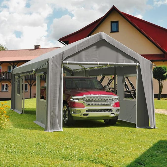 13x20ft Heavy Duty Carport Outdoor Canopy Portable Garage by Wpond