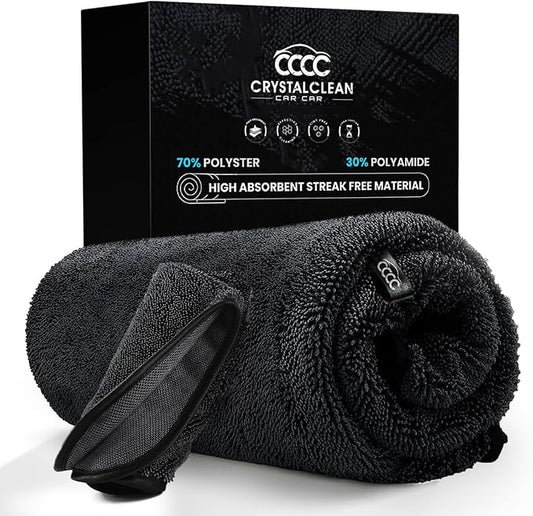 Crystal Clean 1300GSM Microfiber Towels by CrystalCleanCarCare