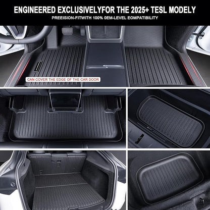 Floor Mats for Tesla Model Y Juniper 2025 2026 | All-Weather TPE Liners 7-Piece - Image 3