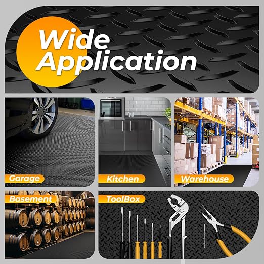 7.8 x 18 FT Garage Floor Mats for Under Car, 2.8mm Thickened Rubber Garage - Image 8