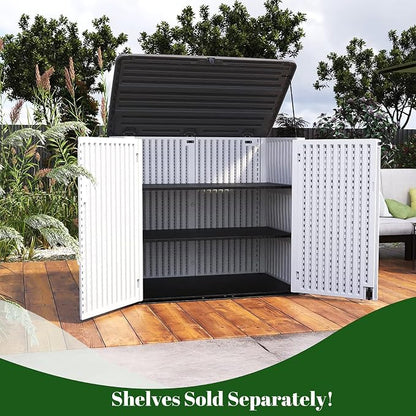ADDOK Horizontal Storage Shed Outdoor - Image 4