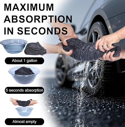 2 Pack XL Car Drying Towel – 1300GSM Ultra Absorbent Microfiber, Twisted Loop - Image 6