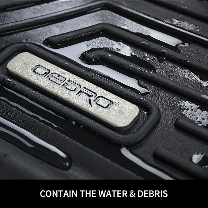 OEDRO Floor Mats Fit for 2014-2019 Kia Soul, Unique Black TPE All-Weather Guard - Image 6