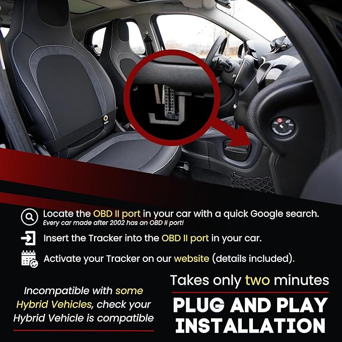 Plug - 4G LTE Car GPS Tracker, Vehicle Location Every 10-30 Seconds, Route - Image 4