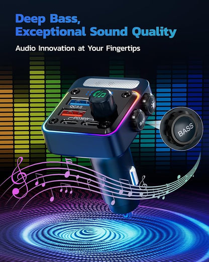 Nulaxy 54W Bluetooth 5.3 Car Adapter - Image 4