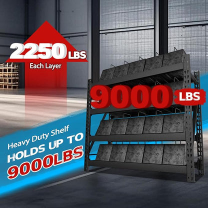 MUPATER 68.11” W × 23.62” D × 59.84” H Garage Shelving, 9000 LBS Heavy Duty - Image 5