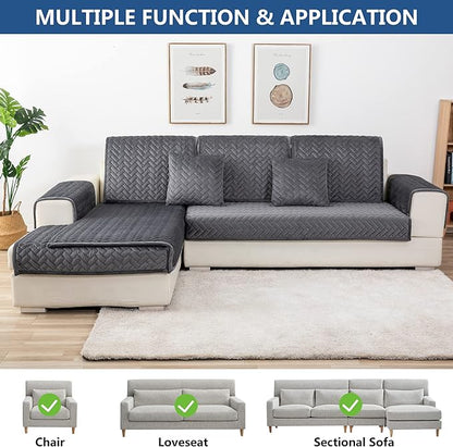 Eismodra Couch Cover, Sectional Couch Covers, Sofa Covers - Image 2